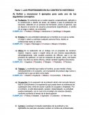 LAS PROFESIONES EN SU CONTEXTO HISTÓRICO.