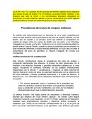 Procedencia del Amparo Indirecto.