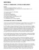 TEMA 2: CRISIS DEL ANTIGUO RÉGIMEN.
