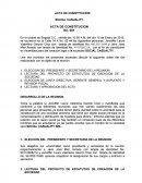Acta de Constitución de Social Casuality SRL