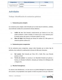 Identificación de sustancias químicas.. Página 1