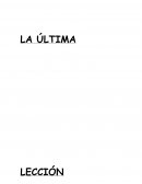 La última lección resumen.