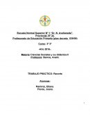 Ciencias Sociales y su didáctica TRABAJO PRÁCTICO: Recorte