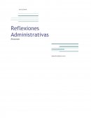 Reflexiones administrativas.