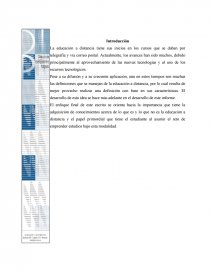 LA EDUCACIÓN A DISTANCIA EN LOS PROGRAMAS DE POSTGRADO DE LA UNIVERSIDAD NACIONAL ABIERTA.. Página 1