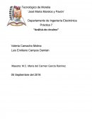 Práctica 7 “Análisis de circuitos”