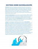 Doctrina sobre Racionalización