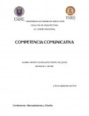COMPETENCIA COMUNICATIVA. Conferencia Mercadotecnia y Diseño.
