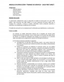 MODELO DE SERVUCCIÓN Y TRIANGO DE SERVICIO – CASO FIRST DIRECT