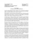 Ensayo 3: La deuda externa nos robará la primavera