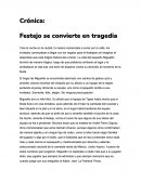 Festejo se convierte en tragedia