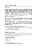 Desarrollo local.