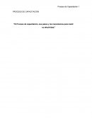 El Proceso de capacitación, sus pasos y los mecanismos para medir su efectividad