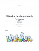 Obtención de Oxígeno a través de peróxido de hidrógeno (agua oxigenada), utilizando como catalizador MnO2.