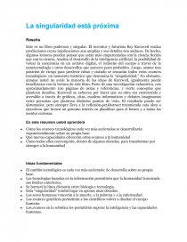 La singularidad está próxima. Página 1