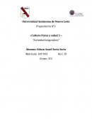 Preparatoria N°1 ~Cultura Física y salud 3 ~ “Actividad integradora”