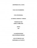 Tarea Alteridad, Egoencia y vanidad