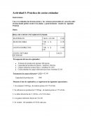 HOJA DE COSTO UNITARIO ESTÁNDAR.