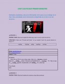 Estimados estudiantes, esta es la información con la que se va a trabajar en el chat. Estas actividades serán únicamente compartidas en el chat no en los anuncios.