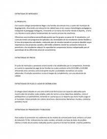 EXTRATEGIAS DE MERCADEO. Página 1