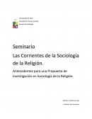 Las Corrientes de la Sociología de la Religión.