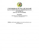 TEMA: SOFTWARE LIBRES Y SU APLICACIÓN EN LAS ESTADÍSTICAS.