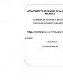 Conocer el comportamiento a la fatiga de materiales polímeros y CMP.