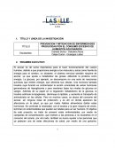 PREVENCION Y MITIGACION DE ENFERMEDADES PRODUCIDAS POR EL CONSUMO EXCESIVO DE ALIMENTOS AZUCARADOS.