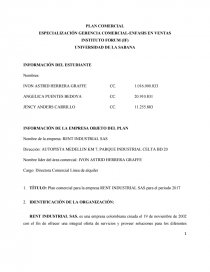 ESPECIALIZACIÓN GERENCIA COMERCIAL-ENFASIS EN VENTAS.. Página 1