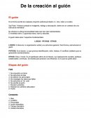 DOC COMPARATO - DEL GUION A LA CREACION