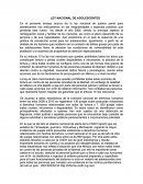 Ensayo ley nacional de adolescentes.