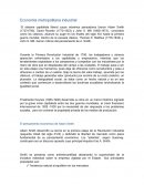 Economía metropolitana industrial.