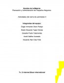 Planeación y Administración de Pequeños Negocios Actividades del cierre de submódulo ll