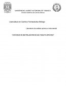 PRACTICA CAPACIDAD DE NEUTRALIZACIÓN DE UNA TABLETA ANTIACIDA.