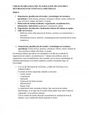 ORGANIZACIÓN, PLANIFICACIÓN DEL ESTUDIO Y METODOLOGÍAS DE ENSEÑANZA-APRENDIZAJE.