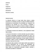 Educación y escuela - Institución escolar