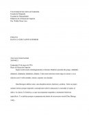 ENSAYO: HACIA LA EDUCACIÓN SUPERIOR