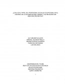 Cuál es el papel del profesional de salud ocupacional en el control de la accidentalidad laboral y su relación con medicina preventiva?