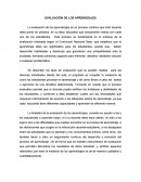 La evaluación de los aprendizajes es un proceso continuo que todo docente debe poner en práctica