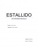 ESTALLIDO. ACTIVIDADES PELÍCULA