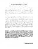 El hombre es bueno por naturaleza.