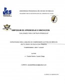 ESTRATEGIAS PARA LA MEJORA DE COMPRENSION LECTORA EN NIÑOS DE SEXTO GRADO DE EDUCACION PRIMARIA.