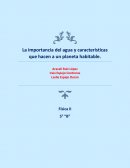 La importancia del agua y características que hacen a un planeta habitable.