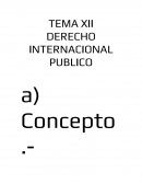 TEMA XII DERECHO INTERNACIONAL PUBLICO
