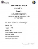 LA ESCRITURA DE LA CIENCIA Y SU DIVULGACIÓN