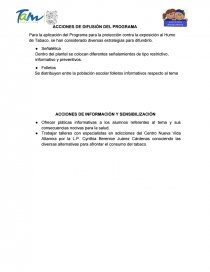 PROGRAMA PARA LA PROTECCIÓN CONTRA LA EXPOSICIÓN AL HUMO DEL TABACO. Página 3