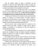 LA PRACTICA DE VALORES EN LA COMUNIDAD ESCOLAR, GARANTIA PARA UNA CULTURA EN PAZ.