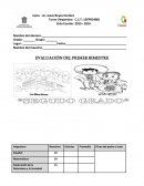 Examen segundo grado, primer bimestre.