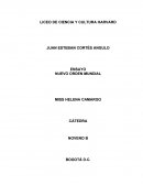 El nuevo orden mundial. ¿Por qué un nuevo orden mundial?