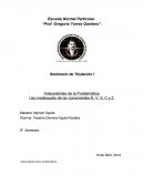Seminario de Titulación I Antecedentes de la Problemática: Uso inadecuado de las consonantes B, V, S, C y Z.